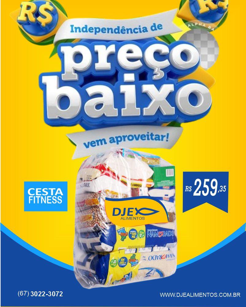 CESTA BASICA - FITNESS É o momento de trazer um pouco de leveza para mães, filhos, filhas, nossas cestas foram produzidas para que traduzisse com emoção todo o carinho e respeito que temos por todas as famílias brasileiras